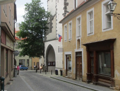 ulica v Hrádku v Čechách