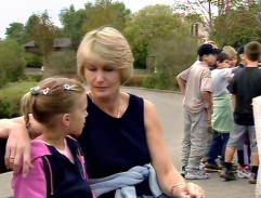 pri pavilóne žiráf