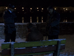 Lavička v parku v Curychu