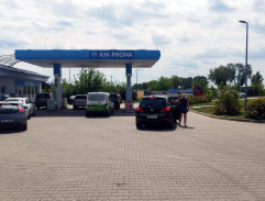 Benzínová pumpa ve Francii