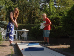 První jamka na minigolfu