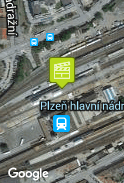 Hlavní vlakové nádraží Plzeň - na perónu